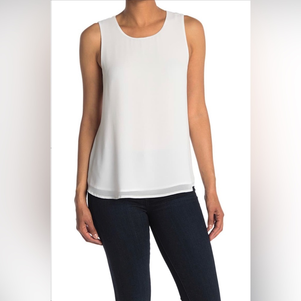 Pleione Double Layer Woven Tank | Small, Ivory